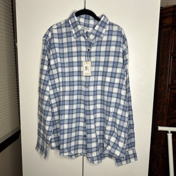Peter Millar Crown Mens XL Oakhurst Button Up Shirt Blue MF23W63LUF NWT $160 - Picture 1 of 3